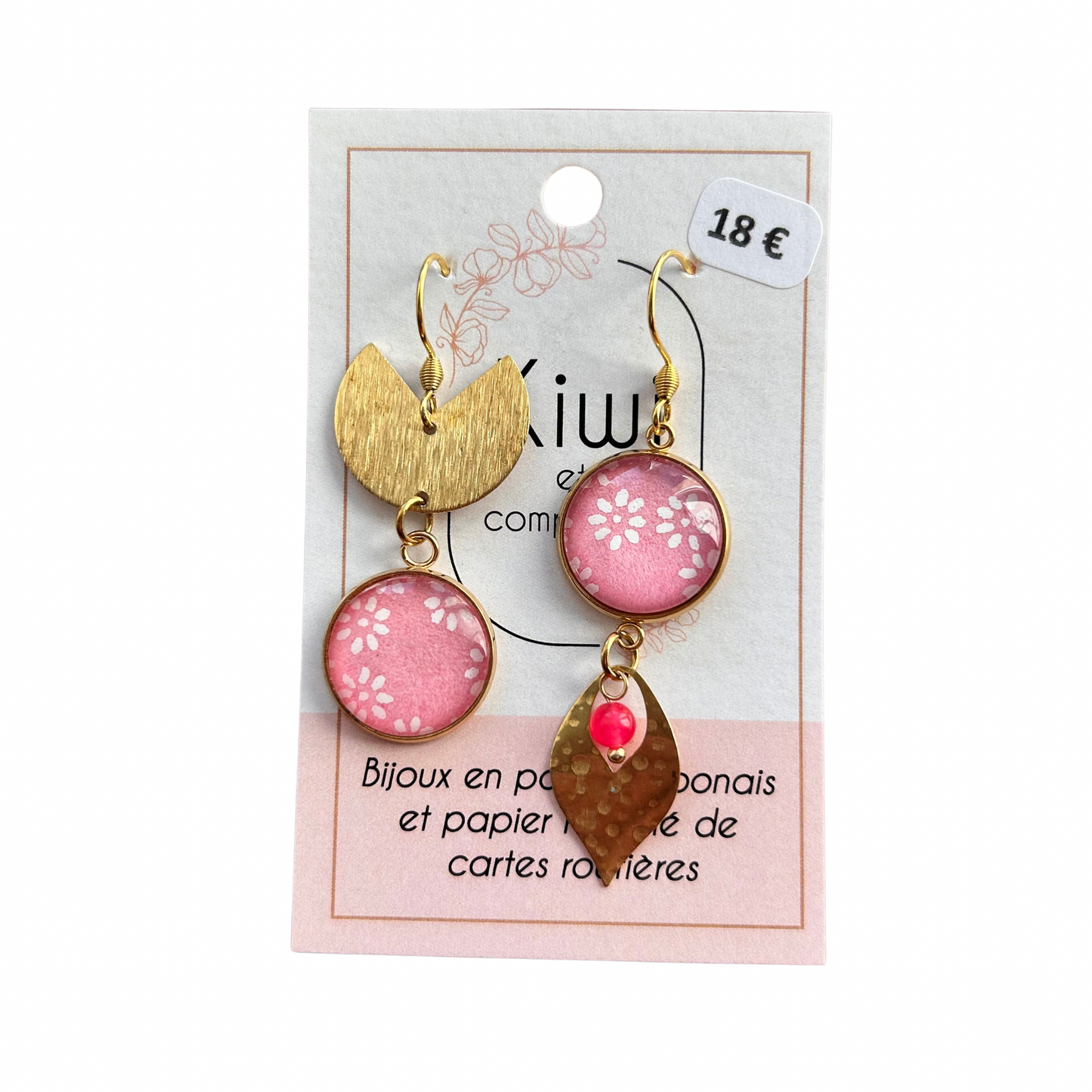 Boucles d’oreilles Kiwi et compagnie
