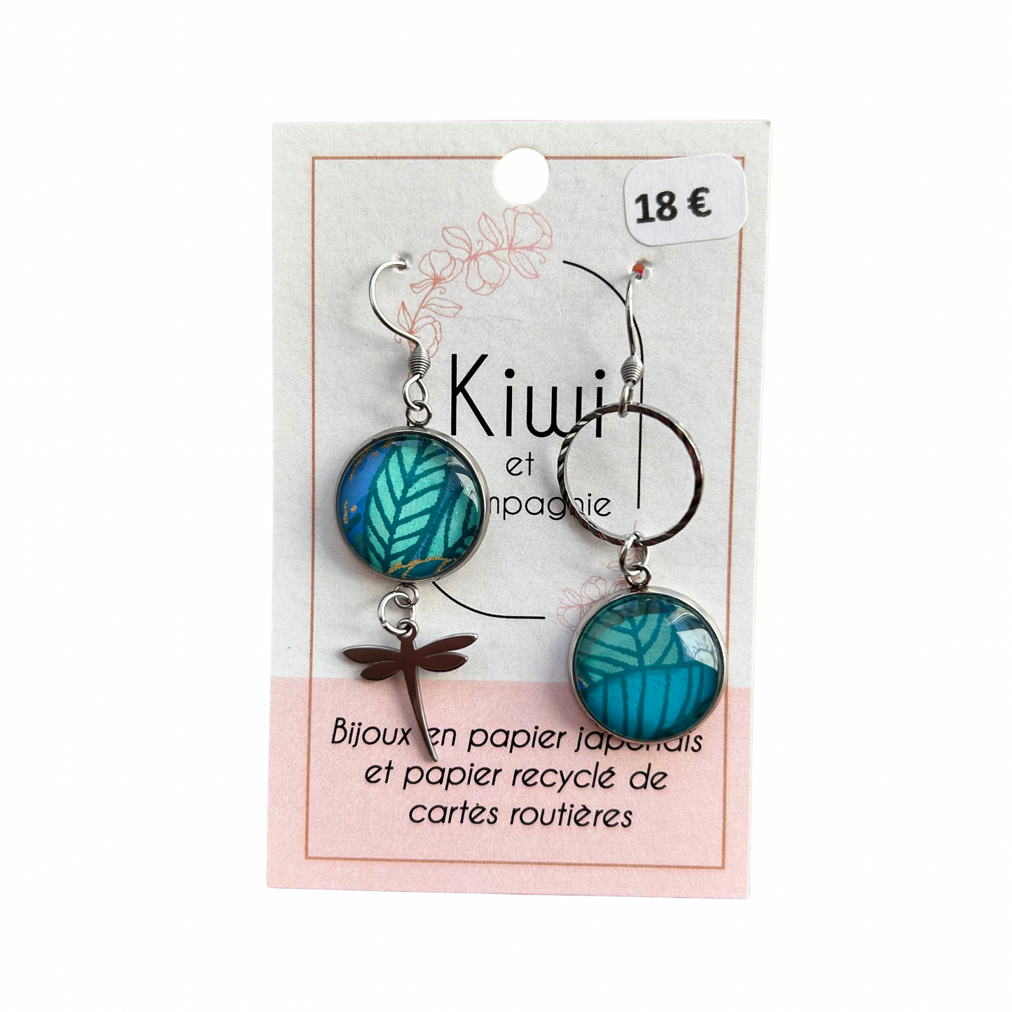 Boucles d’oreilles Kiwi et compagnie