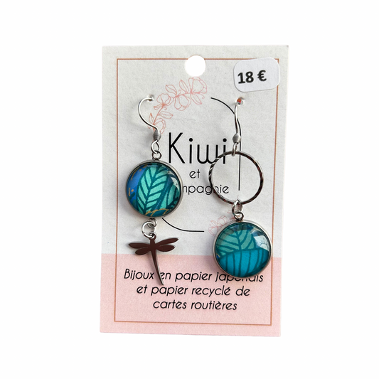 Boucles d’oreilles Kiwi et compagnie
