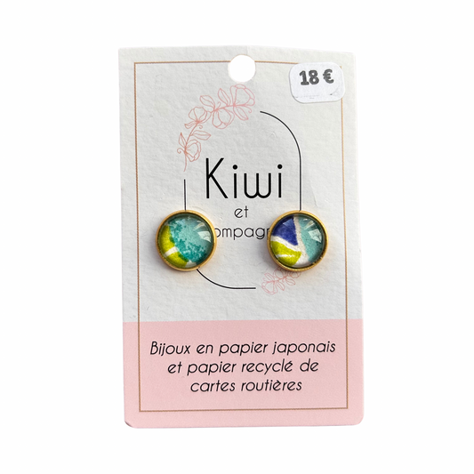 Boucles d’oreilles puces Kiwi et compagnie