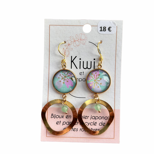 Boucles d’oreilles Kiwi et compagnie