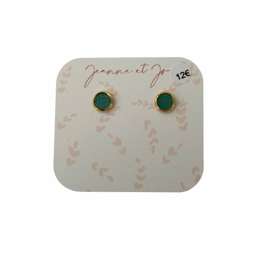 Puces d’oreilles clou Jeanne et Jo