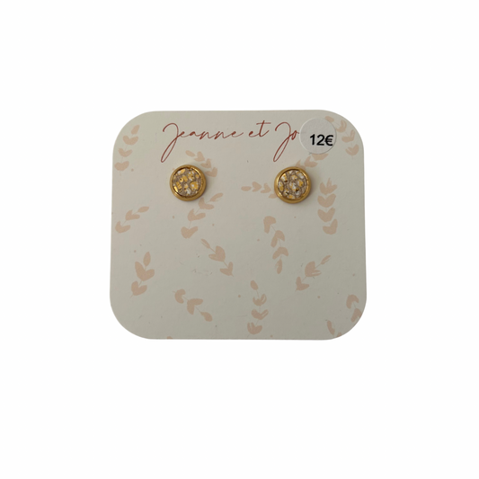 Puces d’oreilles clou Jeanne et Jo