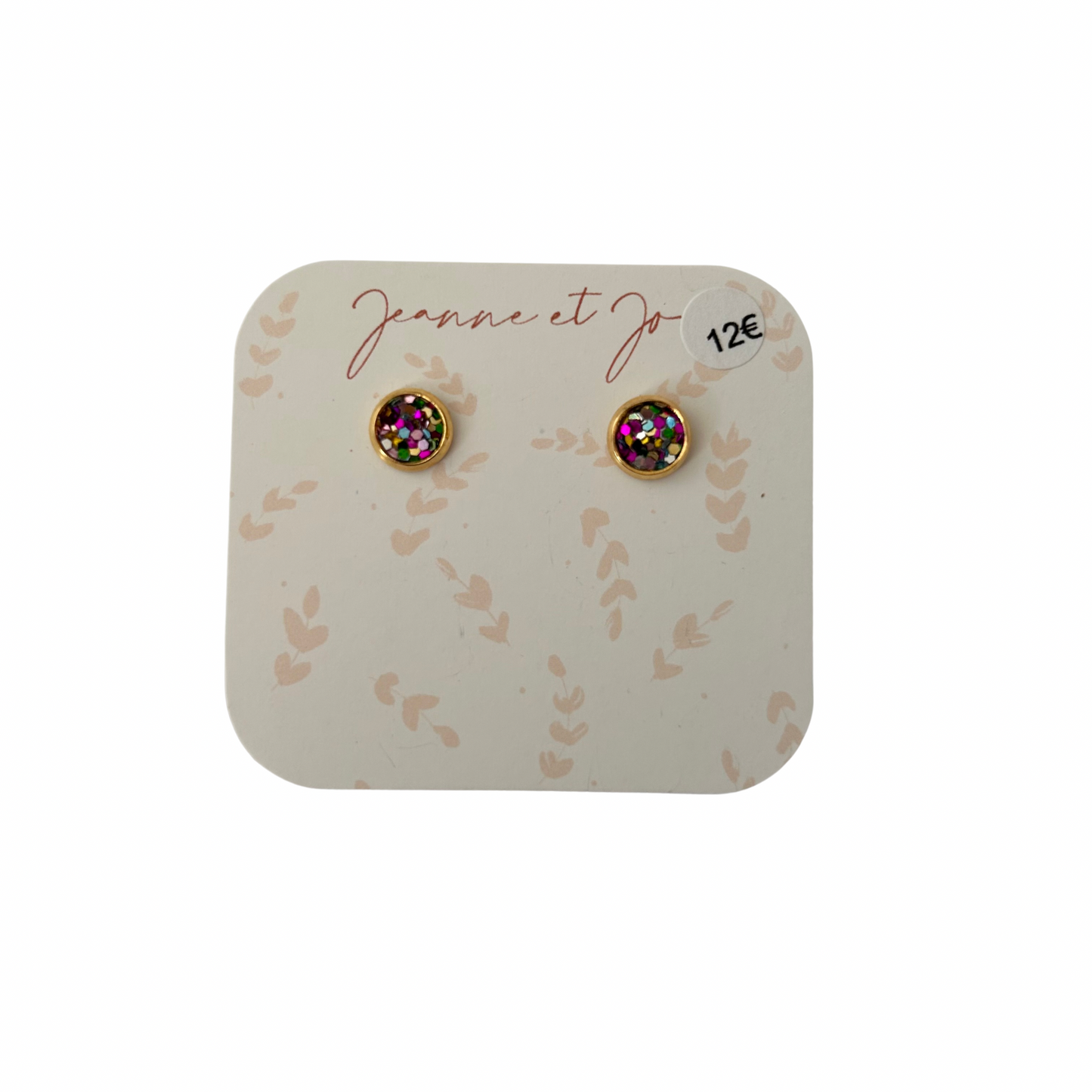 Puces d’oreilles clou Jeanne et Jo