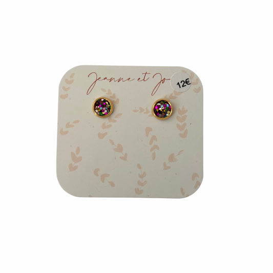 Puces d’oreilles clou Jeanne et Jo