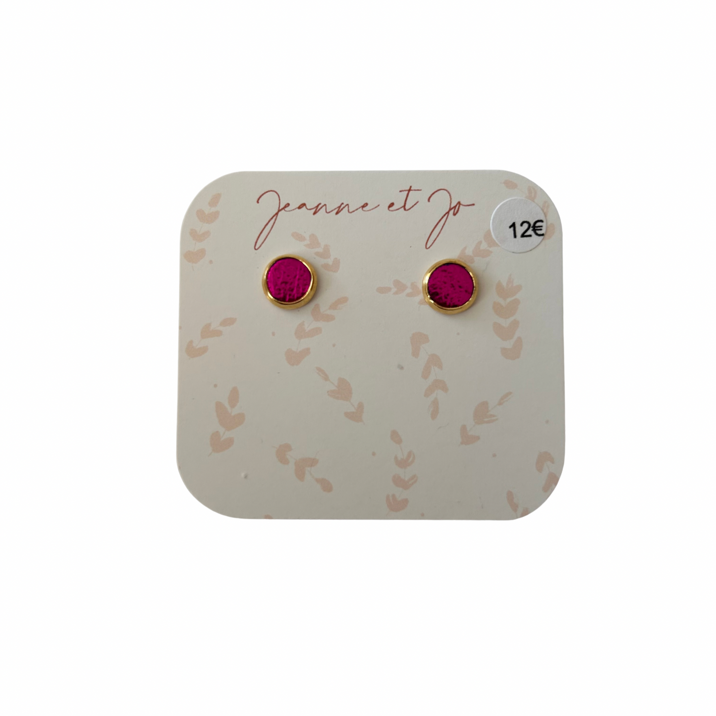 Puces d’oreilles clou Jeanne et Jo