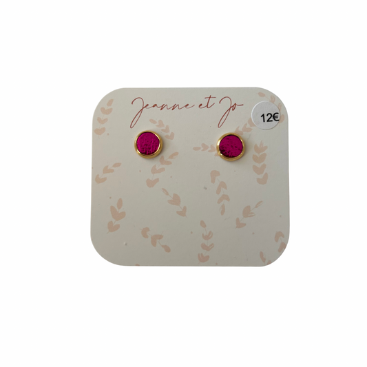 Puces d’oreilles clou Jeanne et Jo