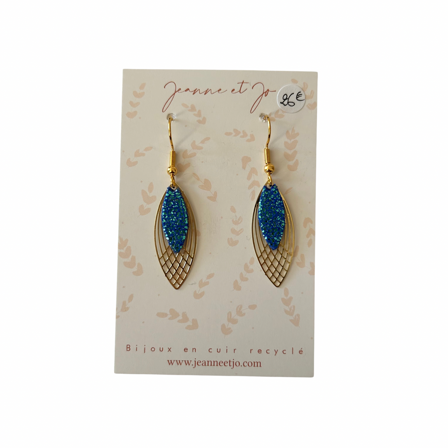 Boucles d’oreilles Rose Jeanne et Jo