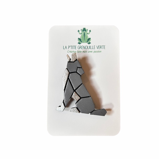 Broche Alpha Le loup La p’tite grenouille verte