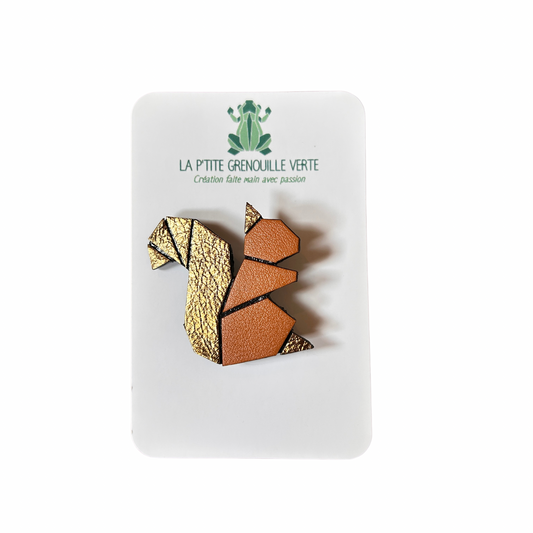 Broche Cécile L’écureuil La p’tite grenouille verte
