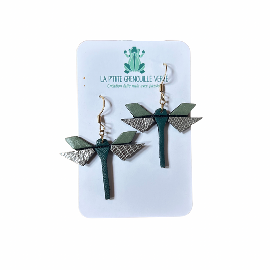 Boucles d’oreilles Nina La p’tite grenouille verte