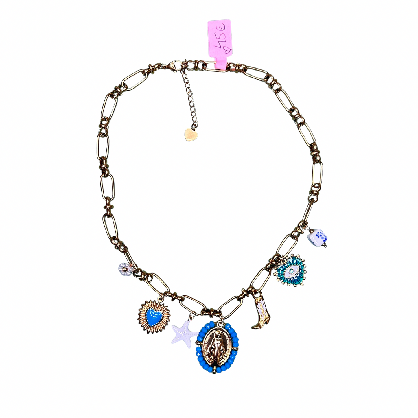 Collier doré à charms Lunaria