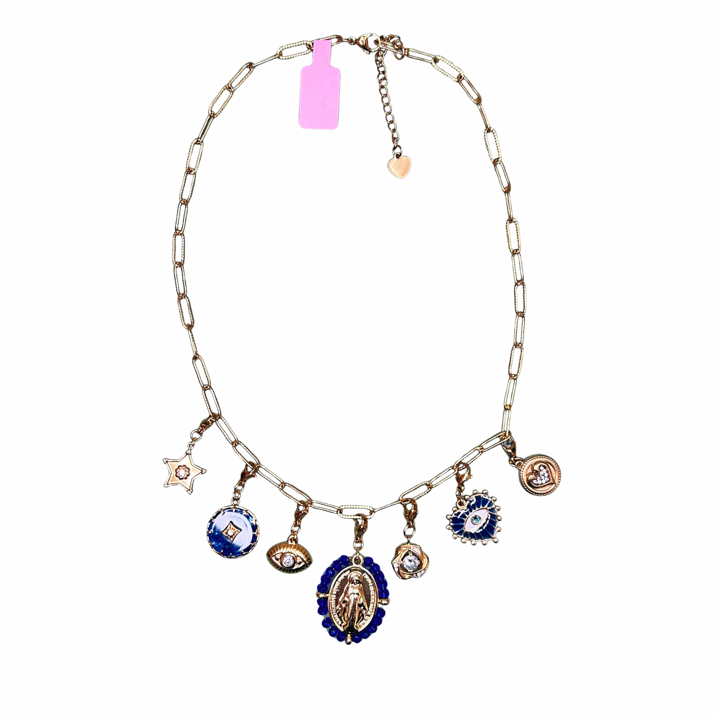 Collier doré à charms Lunaria