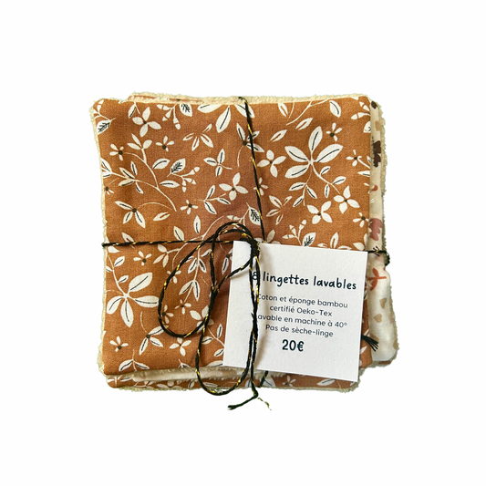Lingettes lavables Milie Créas
