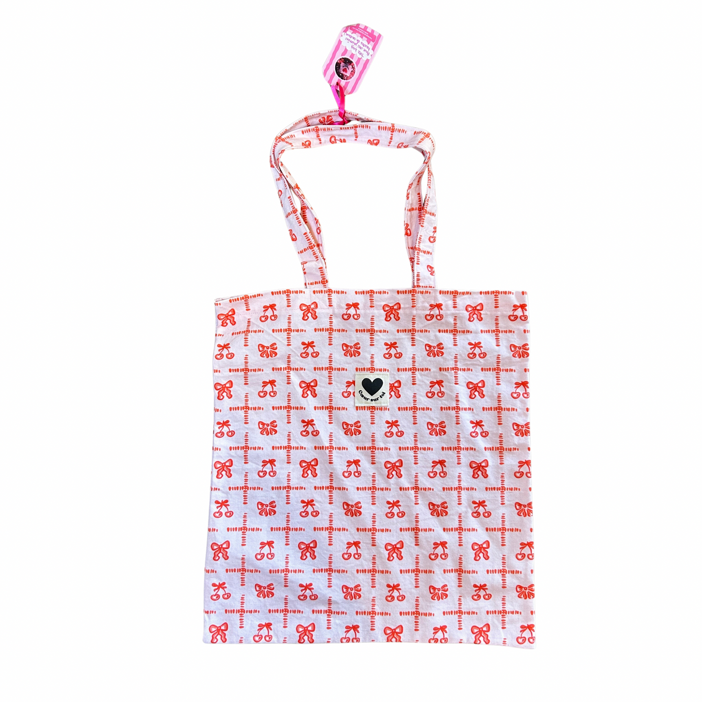 Tote bag cœur sur toi