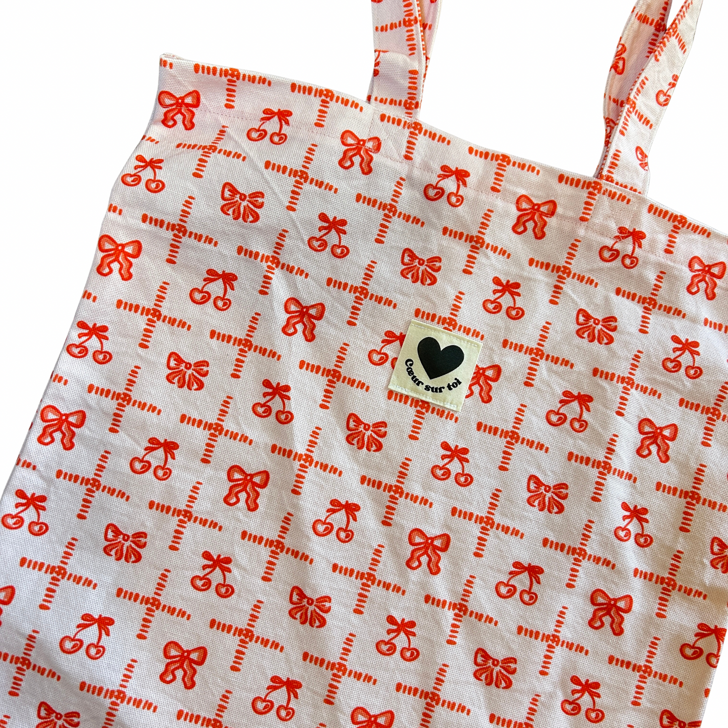 Tote bag cœur sur toi