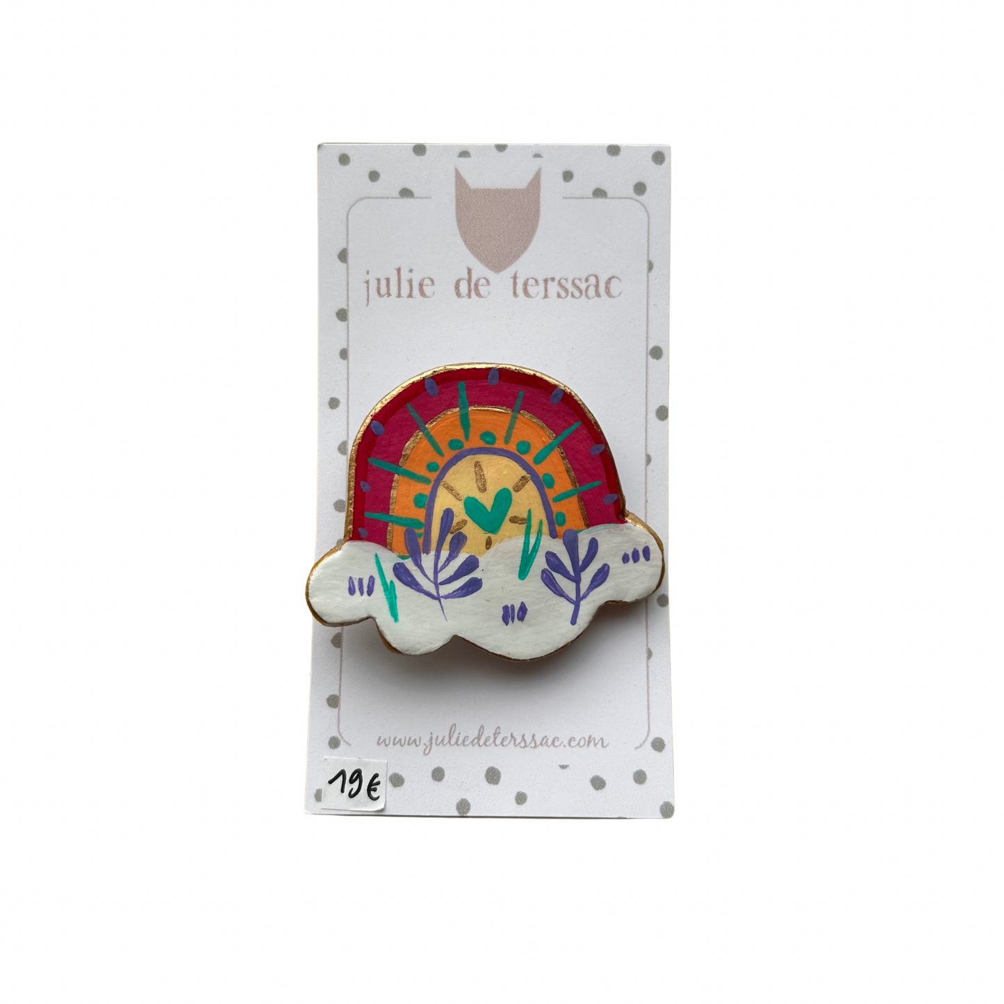 Broche arc en ciel Julie Deterssac