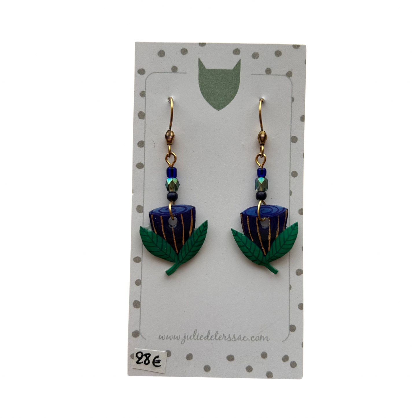 Boucles d’oreilles Fleur Julie Deterssac