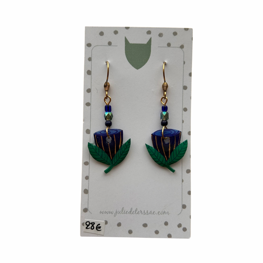 Boucles d’oreilles Fleur Julie Deterssac