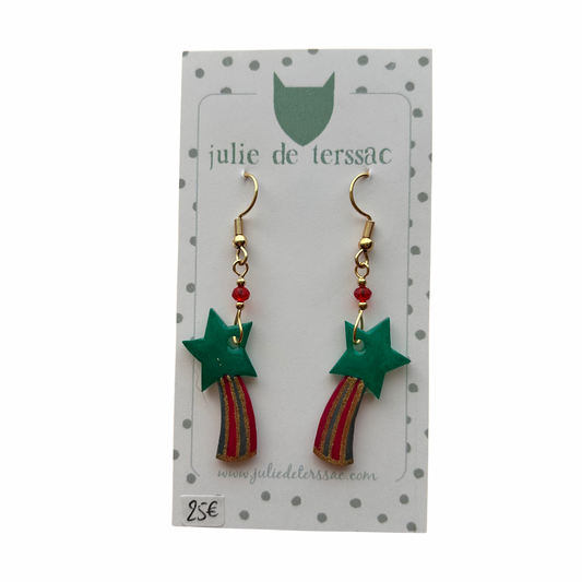 Boucles d’oreilles Étoile Filante Julie Deterssac