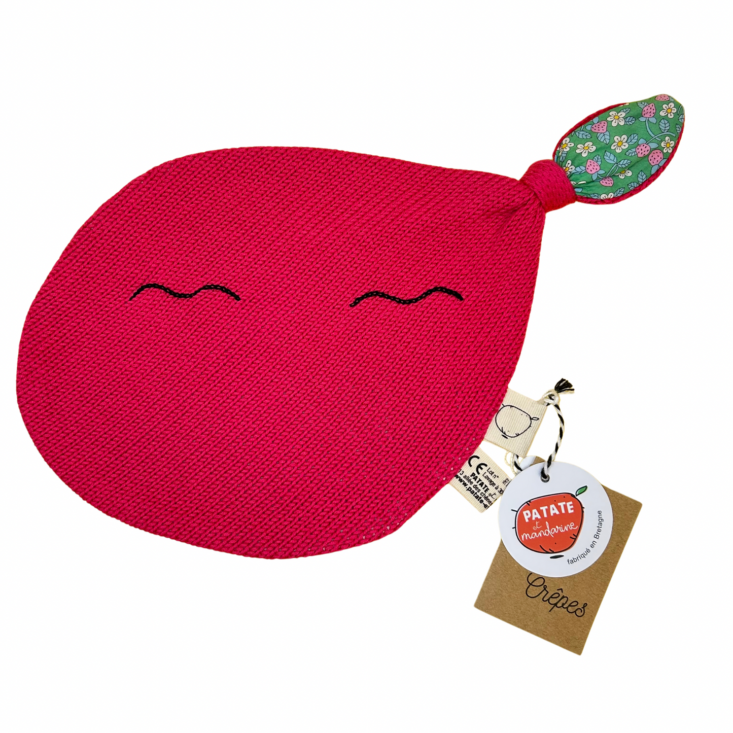 Doudou petite crêpe Patate et Mandarine