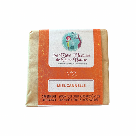 Savon miel cannelle Les p’tites mixtures de dame nature