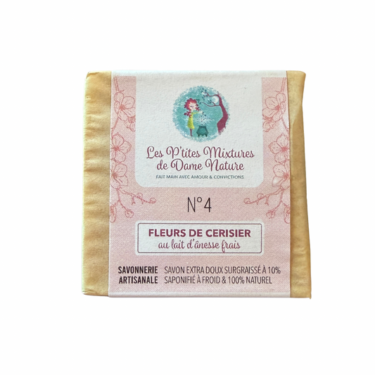 Savon fleurs de cerisier Les p’tites mixtures de dame nature