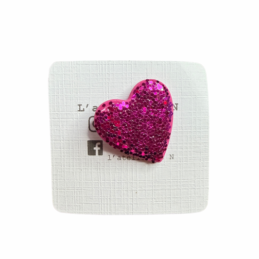 Pin’s cœur artisanal fait main par L’Atelier de N – Créateur français
